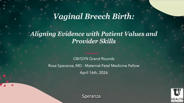 2026 OBGYN Grand Rounds | OB/GYN | U of U School of Medicine