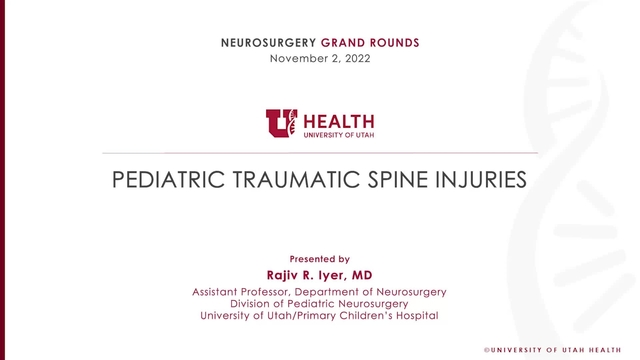 Grand Rounds: Rajiv R. Iyer, MD