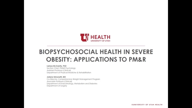 Grand Rounds: Larissa McGarrity, PhD and Juliana Simonetti, MD