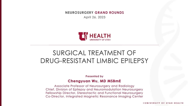 Grand Rounds: Chengyuan Wu, MD MSBmE