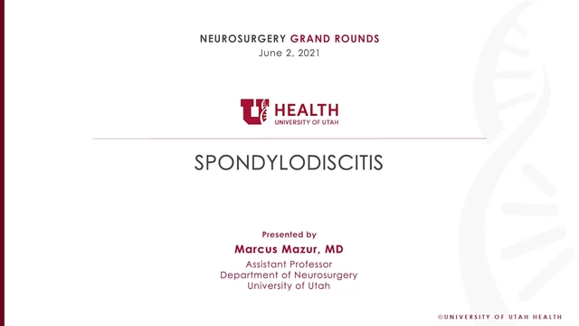 Grand Rounds: Marcus Mazur, MD