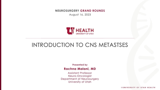 Grand Rounds: Rachna Malani, MD