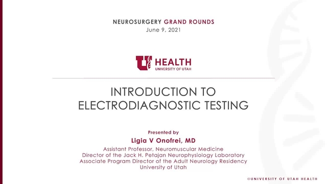 Grand Rounds: Ligia V Onofrei, MD