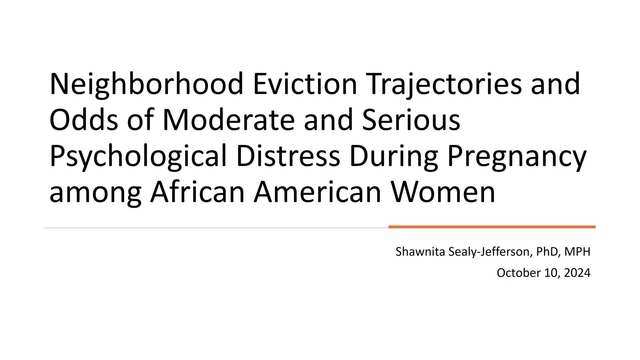 Grand Rounds: Shawnita Sealy-Jefferson, PhD