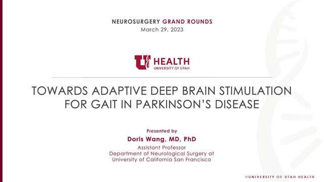Grand Rounds: Doris Wang, MD, PhD