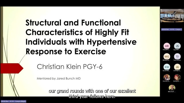 Grand Rounds: Christian Klein, MD 