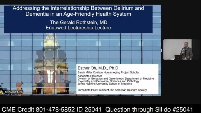 Grand Rounds: Esther Oh, MD, PHD