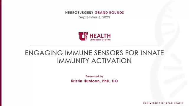 Grand Rounds: Kristin Huntoon, PhD, DO