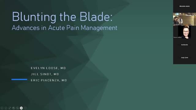 Grand Rounds: Evelyn Loose, MD;  Eric Piacenza, MD;Jill Sindt, MD