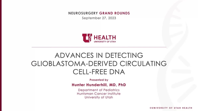Grand Rounds: Hunter Hunderhill, MD, PhD