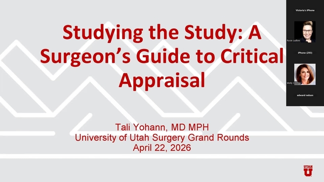 Grand Rounds: Avital Noami Yohann, MD, MPH