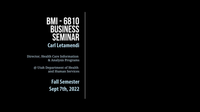 Grand Rounds: Carl Letamendi, Director Health Care Informatics
