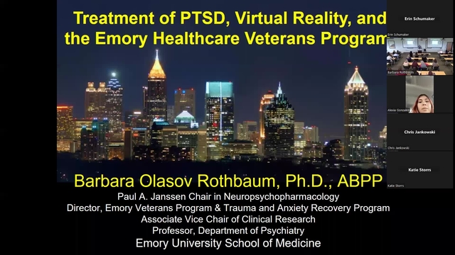 Grand Rounds: Barbara O. Rothbaum, PhD, ABPP