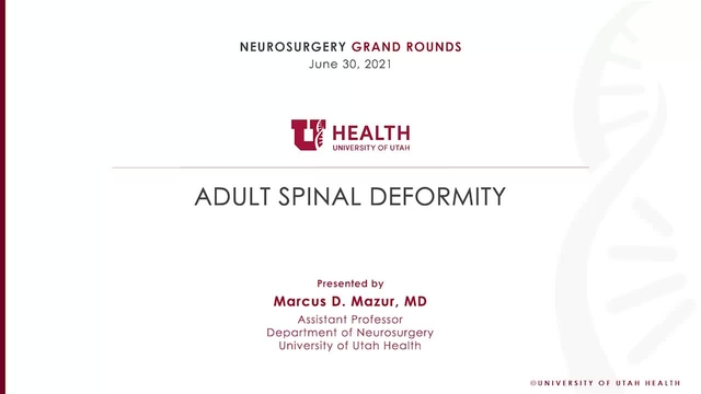 Grand Rounds: Marcus D. Mazur, MD