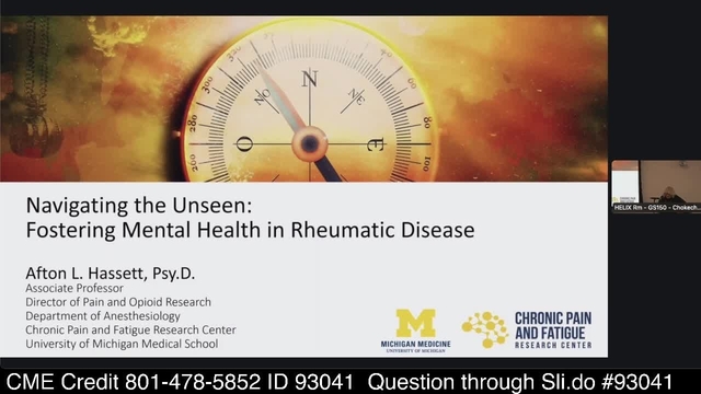 Grand Rounds: Afton Hassett, PsyD