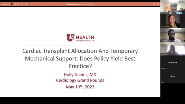 Grand Rounds: Holly Gaines, MD 