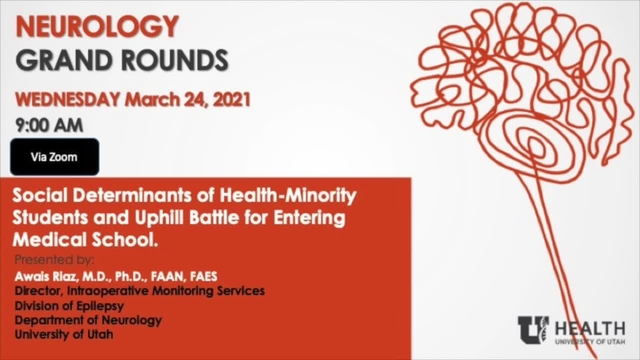 Grand Rounds: Awais Riaz, MD, PhD, FAAN, FAES