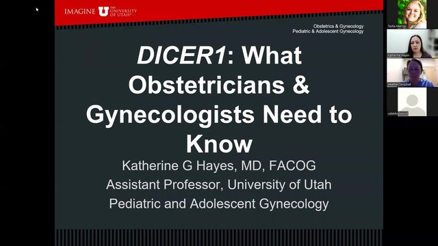Grand Rounds: Katherine G. Hayes, MD 