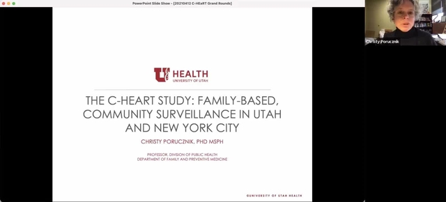 Grand Rounds: Christy Porucznik, PhD, MSPH
