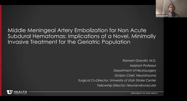 Grand Rounds: Ramesh Grandhi, MD 