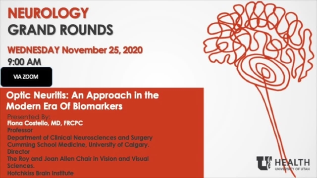 Grand Rounds: Fiona Costello, MD, FRCPC