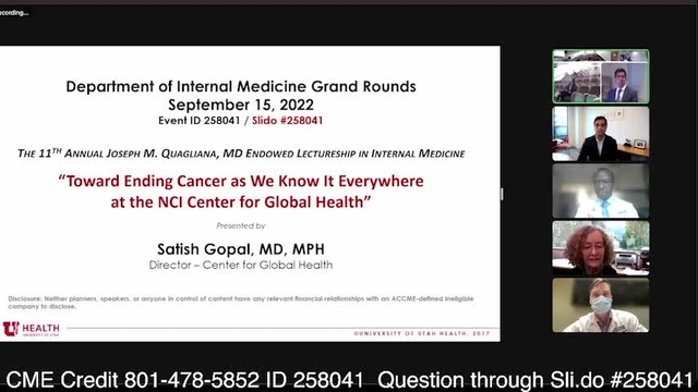 Grand Rounds: Satish Gopal, MD