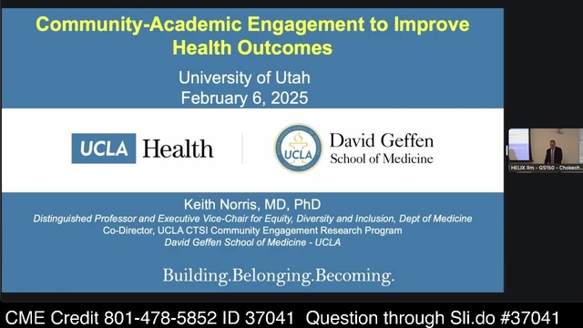 Grand Rounds: Keith Norris, MD, PhD