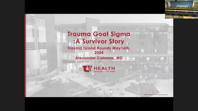 Grand Rounds: Dr. Alexander Colonna