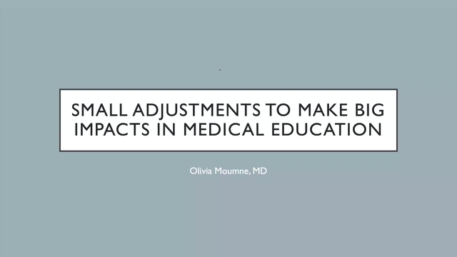 Grand Rounds: Olivia Moumne, MD 