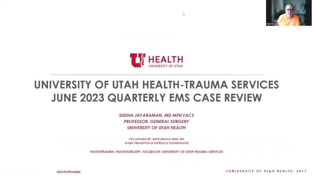 Grand Rounds: Dr. Sudha Jayaraman