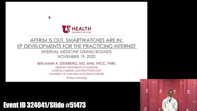 Grand Rounds: Benjamin A. Steinberg, MD