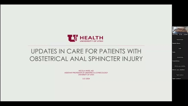 Grand Rounds: Nicola White, MD 