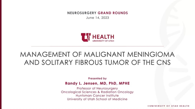 Grand Rounds: Randy Jensen, MD, PhD, MPHE