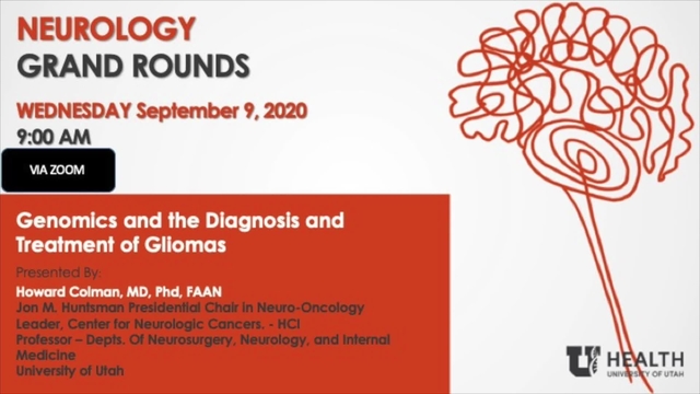 Grand Rounds: Howard Colman, MD, PhD, FAAN