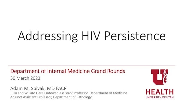Grand Rounds: Adam M. Spivak, MD
