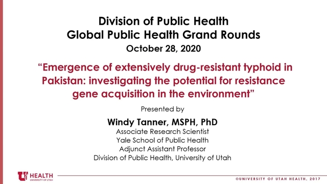Grand Rounds: Windy Tanner, MSPH, PhD
