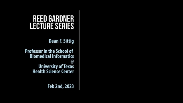 Grand Rounds: Dean Sitting , PhD