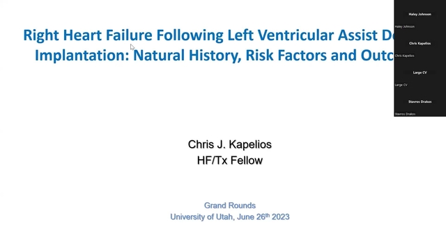 Grand Rounds: Chris Kapelios, MD & Eleni Tseliou, MD 