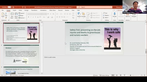 Thumbnail for Safety First: Preventing on-the-job Injuries and Deaths to Greenhouse and Nursery Workers