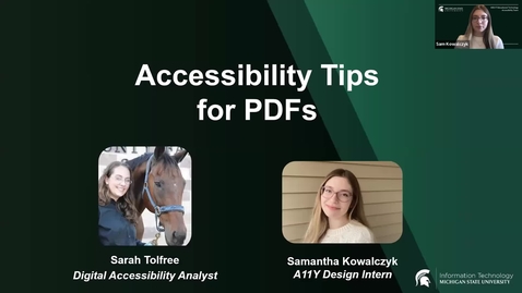 Thumbnail for entry Accessibility Tips for PDFs