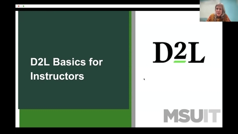 Thumbnail for entry D2L Basics for Instructors  (3-31-23)