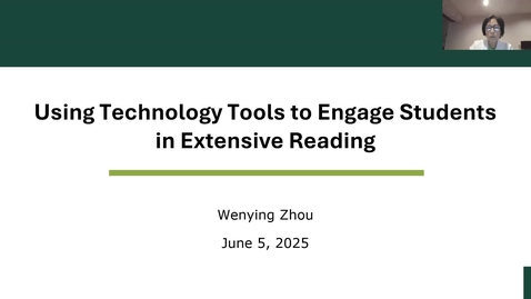 Thumbnail for Using Technology Tools to Engage Students in Extensive Reading