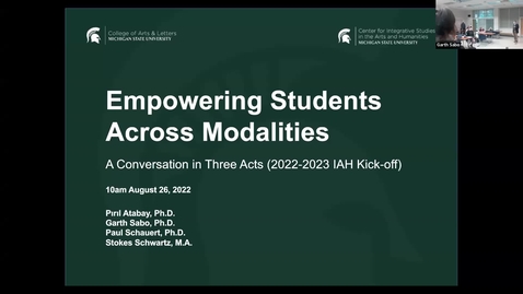 Thumbnail for entry IAH Kickoff: Empowering Students Across Modalities