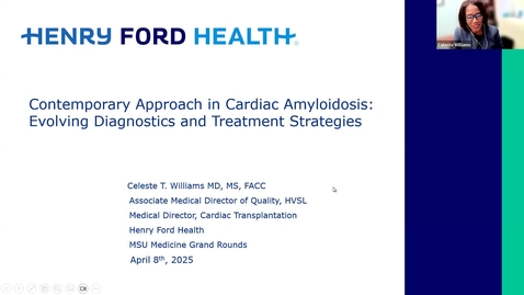 Thumbnail for Contemporary Approach in Cardiac Amyloidosis: Evolving Diagnostics and Treatment Strategies - April 8, 2025