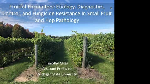 Thumbnail for entry PSM/HRT Fall Seminar Series 2023 - Dr. Tim Miles