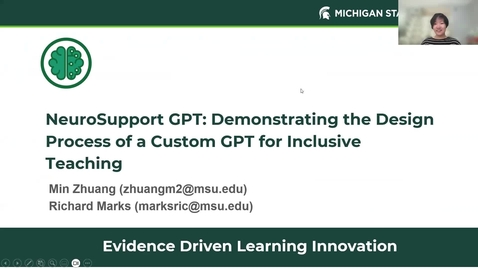 Thumbnail for NeuroSupport GPT: Demonstrating the Design Process of a Custom GPT for Inclusive Teaching
