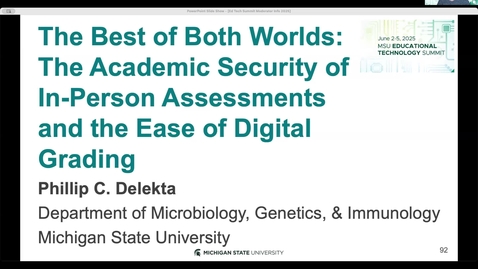 Thumbnail for The Best of Both Worlds: The Academic Security of In-Person Assessments and the Ease of Digital Grading