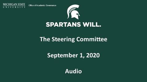 Thumbnail for entry The Steering Committee | October 6, 2020