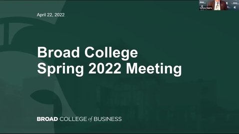 Thumbnail for Spring 2022 Broad College Meeting