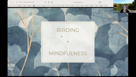 Thumbnail for entry Birds and Coffee Chat: Mindfulness and Birding